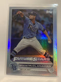 #244 Shane McClanahan Future Stars Rookie Rainbow Tampa Bay Rays 2022 Topps Series 1 Baseball Card MLB