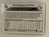 #244 Shane McClanahan Future Stars Rookie Rainbow Tampa Bay Rays 2022 Topps Series 1 Baseball Card MLB