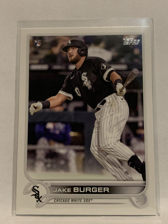 #186 Jake Burger Rookie Chicago White Sox 2022 Topps Series 1 Baseball Card MLB