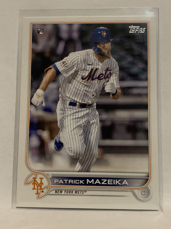 #166 Patrick Mazeika Rookie New York Mets 2022 Topps Series 1 Baseball Card MLB