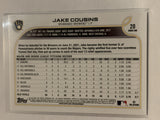 #20 Jake Cousins Rookie Milwaukee Brewers 2022 Topps Series 1 Baseball Card MLB