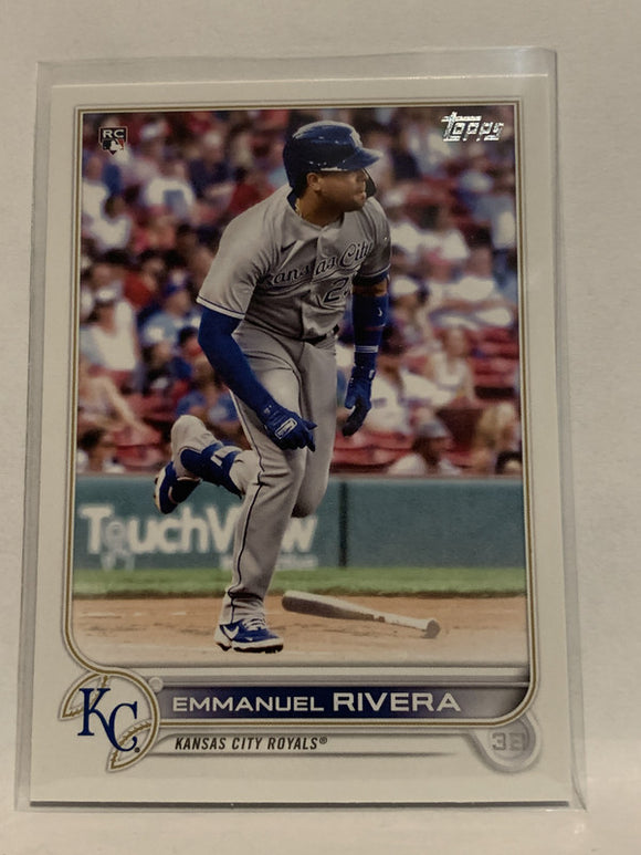 #18 Emmanuel Rivera Rookie Kansas City Royals 2022 Topps Series 1 Baseball Card MLB