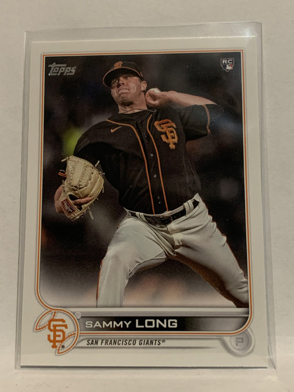 #308 Sammy Long Rookie San francisco Giants 2022 Topps Series 1 Baseball Card MLB