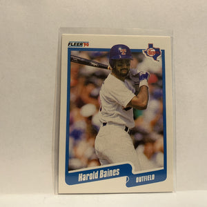 #290 Harold Baines Texas Rangers 1990 Fleer Baseball Card IJ