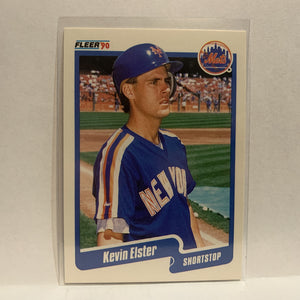 #202 Kevin Elster New York Mets 1990 Fleer Baseball Card IK