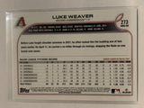 #273 Luke Weaver Arizona Diamondbacks 2022 Topps Series 1 Baseball Card MLB