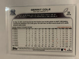 #35 Gerrit Cole New York Yankees 2022 Topps Series 1 Baseball Card MLB