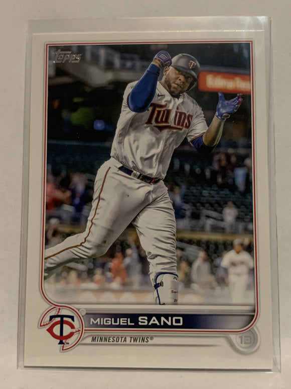 #123 Miguel Sano Minnesota Twins 2022 Topps Series 1 Baseball Card MLB