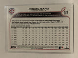 #123 Miguel Sano Minnesota Twins 2022 Topps Series 1 Baseball Card MLB