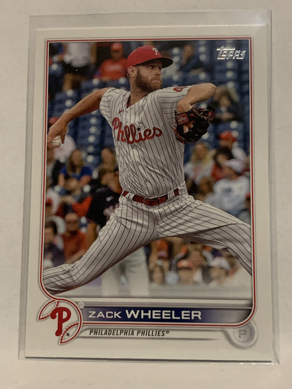 #249 Zack Wheeler Philadelphia Phillies 2022 Topps Series 1 Baseball Card MLB