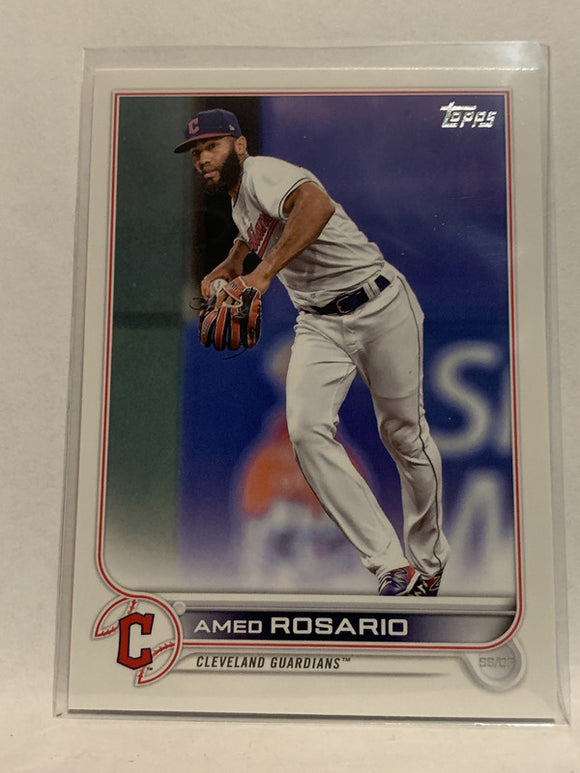 #14 Amed Rosario Cleveland Guardians 2022 Topps Series 1 Baseball Card MLB