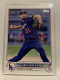 #310 Max Scherzer Los Angeles Dodgers 2022 Topps Series 1 Baseball Card MLB