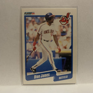 #494 Dion James Cleveland Indians 1990 Fleer Baseball Card IL