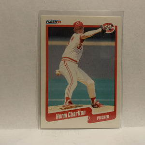 #416 Norm Charlton Cincinnati Reds 1990 Fleer Baseball Card IL