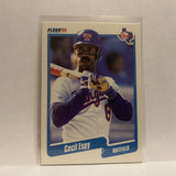 #295 Cecil Espy Texas Rangers 1990 Fleer Baseball Card IL