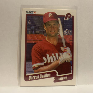 #555 Darren Daulton Philadelphia Phillies 1990 Fleer Baseball Card IM