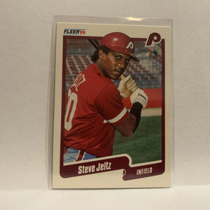 #562 Steve Jeltz Philadelphia Phillies 1990 Fleer Baseball Card IM