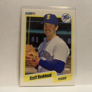 #505 Scott Bankhead Seattle Mariners 1990 Fleer Baseball Card IM