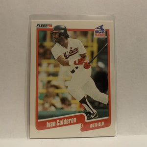 #529 Ivan Calderon Chicago White Sox 1990 Fleer Baseball Card IM