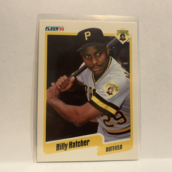 #467 Billy Hatcher Pittsburgh Pirates 1990 Fleer Baseball Card IM