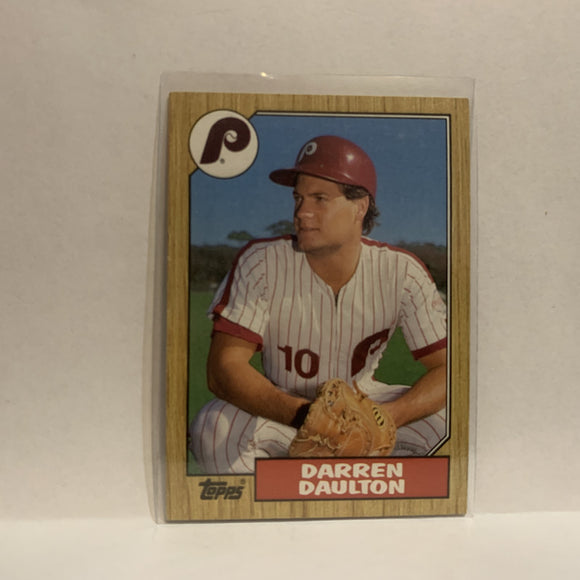 #636 Darren Daulton Philadelphia Phillies 1987 Topps Baseball Card IN