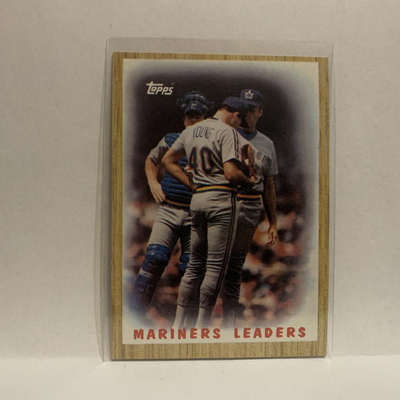 #156 1986 Team Leaders Seattle Mariners 1987 Topps Baseball Card IN