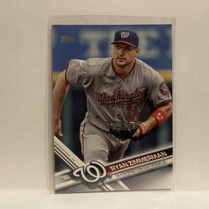 #168 Ryan Zimmerman Washington Nationals 2017 Topps Series 1 Baseball Card IP