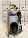 Moonlight Sleigh Ride Santa Thomas Kinkade  Figurine Ornament