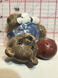 Teddy Bear Bowling Figurine Ornament