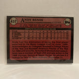 #437 Andy Benes #1 Draft Pick San Diego Padres 1989 Topps Baseball Card IS