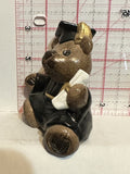 Teddy Bear Graduating Figurine Ornament