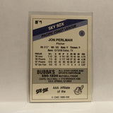 #6 Jon Perlman Colorado Springs Sky Sox 1988 Bubba's Baseball Card IT