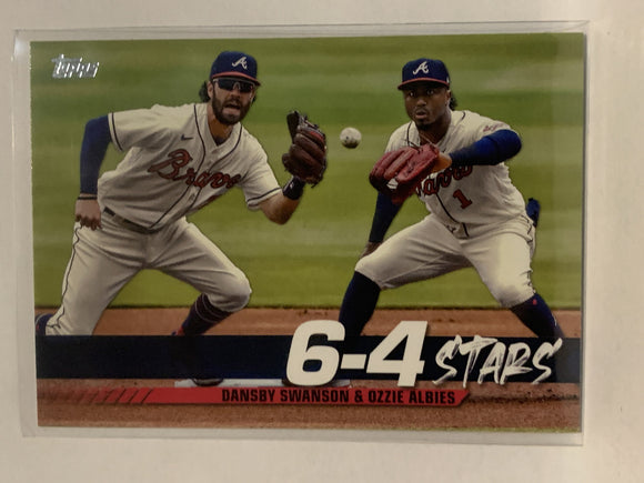 #TT-5 Swanson Albies Atlanta Braves 2022 Topps Series One Baseball Card MLB