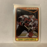 #381 Terry Carkner Philadelphia Flyers 1990-91 Topps Hockey Card JZ