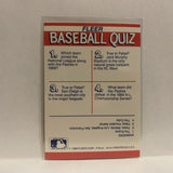 Team Quiz San Diego Padres 1990 Fleer Action Series Baseball Card IV