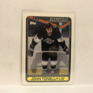 #281 John Tonelli Los Angeles Kings 1990-91 Topps Hockey Card JZ