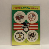 Team Quiz 2 American League 1990 Fleer Action Series Baseball Card IV