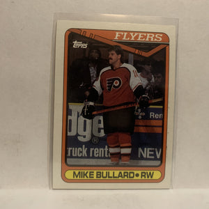 #274 Mike Bullard Philadelphia Flyers 1990-91 Topps Hockey Card JZ