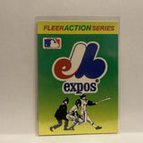 Team Quiz Montreal Expos 1990 Fleer Action Series Baseball Card IV