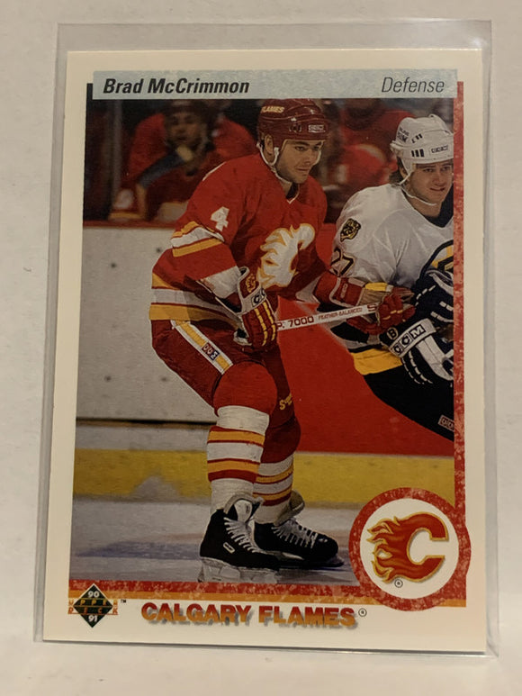 #294 Brad McCrimmon Calgary Flames 1990-91 Upper Deck Hockey Card  NHL