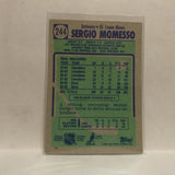 #244 Sergio Momesso St Louis Blues 1990-91 Topps Hockey Card JZ