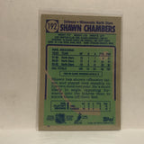 #192 Shawn Chambers Minnesota North Stars 1990-91 Topps Hockey Card JZ