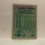 #191 Bernie Federko Detroit Red Wings 1990-91 Topps Hockey Card JZ