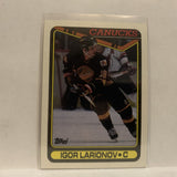 #359 Igor Larionov Vancouver Canucks 1990-91 Topps Hockey Card JZ