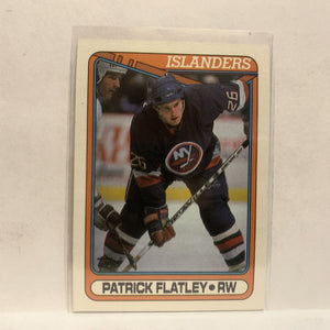 #350 Patrick Flatley New York Islanders 1990-91 Topps Hockey Card JZ