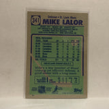 #341 Mike Lalor St Louis Blues 1990-91 Topps Hockey Card JZ