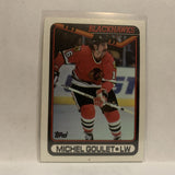 #329 Michel Goulet Chicago Blackhawks 1990-91 Topps Hockey Card JZ