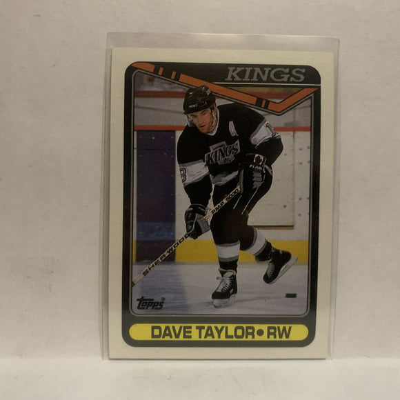 #314 Dave Taylor Los Angeles Kings 1990-91 Topps Hockey Card JZ1