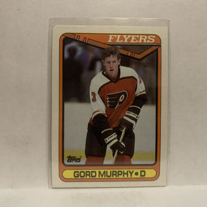 #302 Gord Murphy Philadelphia Flyers 1990-91 Topps Hockey Card JZ1