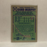 #302 Gord Murphy Philadelphia Flyers 1990-91 Topps Hockey Card JZ1